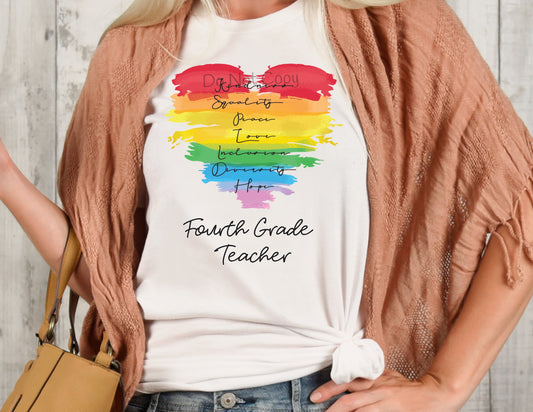 Kindness equality peace fourth grade teacher-DTF
