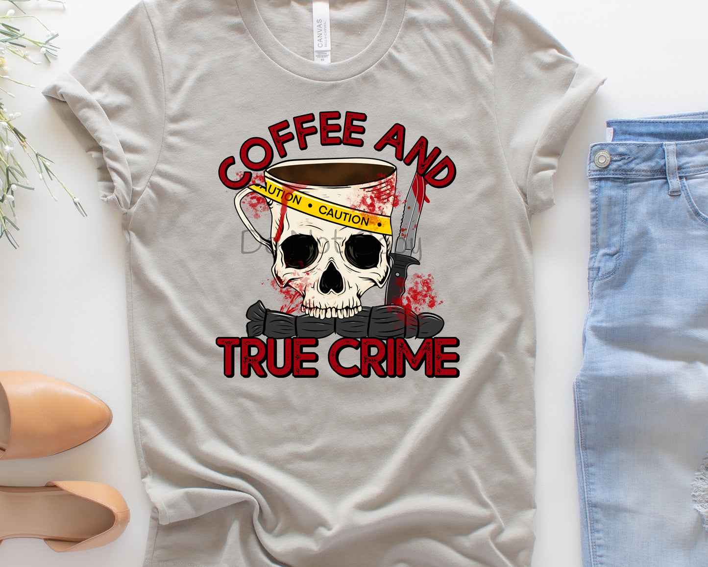 Coffee and true crime-DTF
