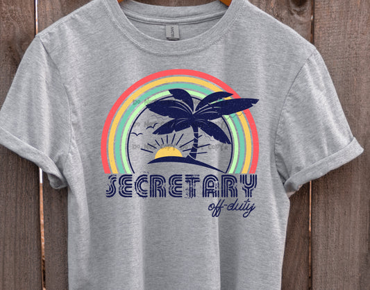 Secretary off duty-DTF