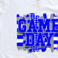 Game day blue gray-DTF