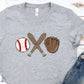 Trio baseball ball bat glove-DTF