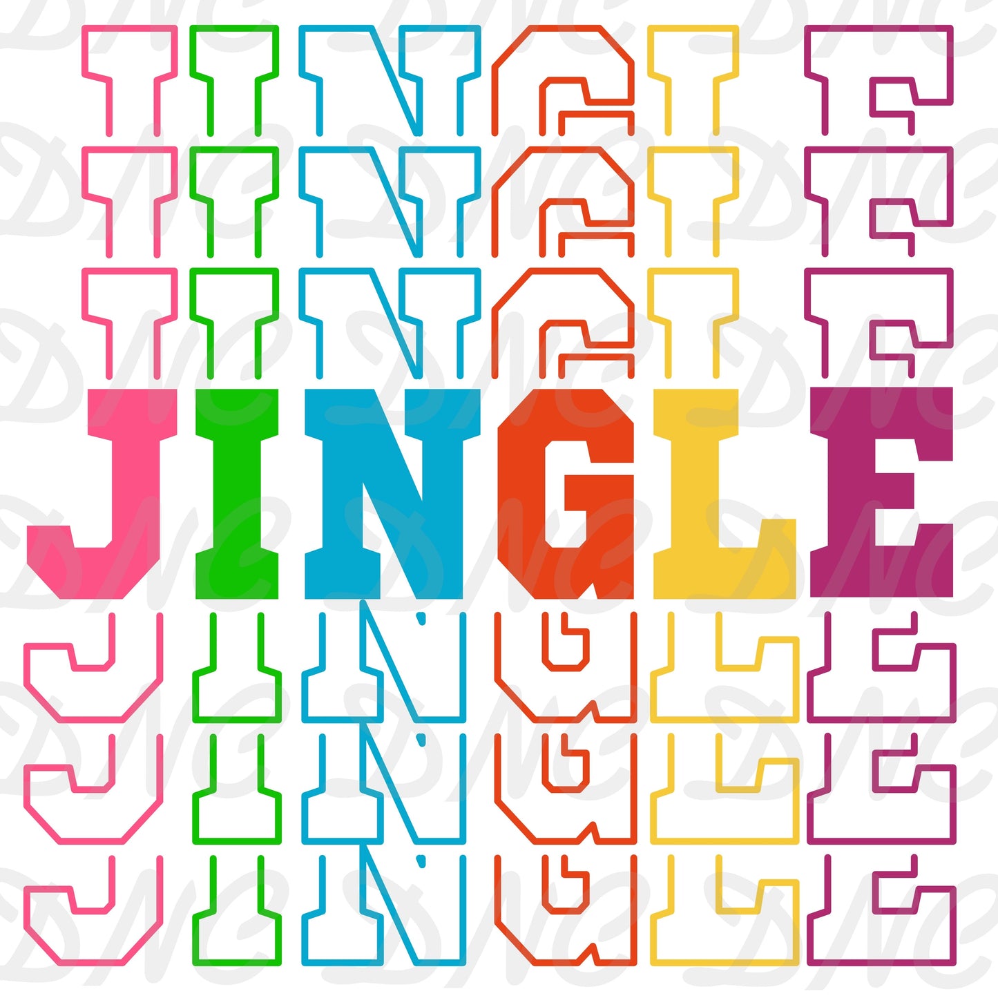 Jingle stacked  - Sublimation
