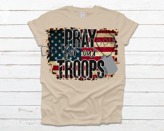 Pray for our troops-DTF