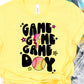Game day softball pink yellow-DTF