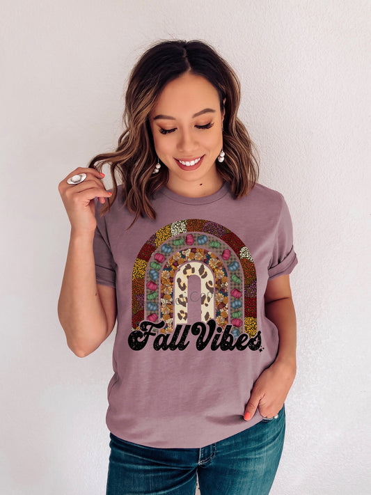 Fall vibes rainbow-DTF