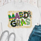 Mardi Gras gold frame-DTF