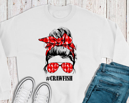 Messy bun crawfish-DTF