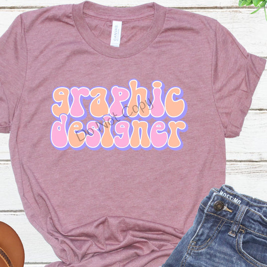 Retro occupational graphic designer -DTF