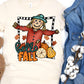 Hello fall scarecrow words bottom-DTF