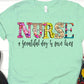 Nurse a beautiful day to save lives-DTF