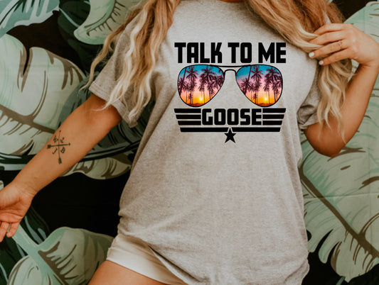 Talk to me goose palm trees - DTF