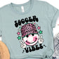 Soccer vibes leopard hat-DTF