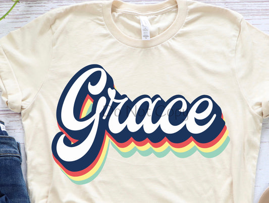 Grace multi colors-DTF
