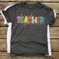 Third grade Teacher funky letters - DTF