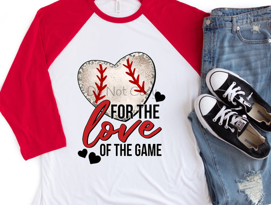 For the love of the game baseball-DTF
