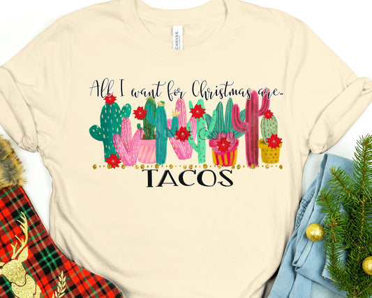 All I want for Christmas are tacos-DTF