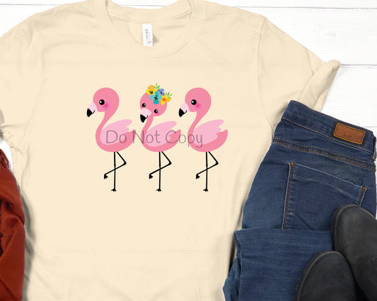Trio flamingos-DTF
