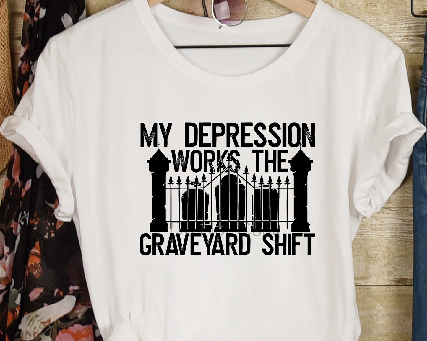 My depression works the graveyard shift-DTF