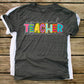 Special Education Teacher  funky letters - DTF