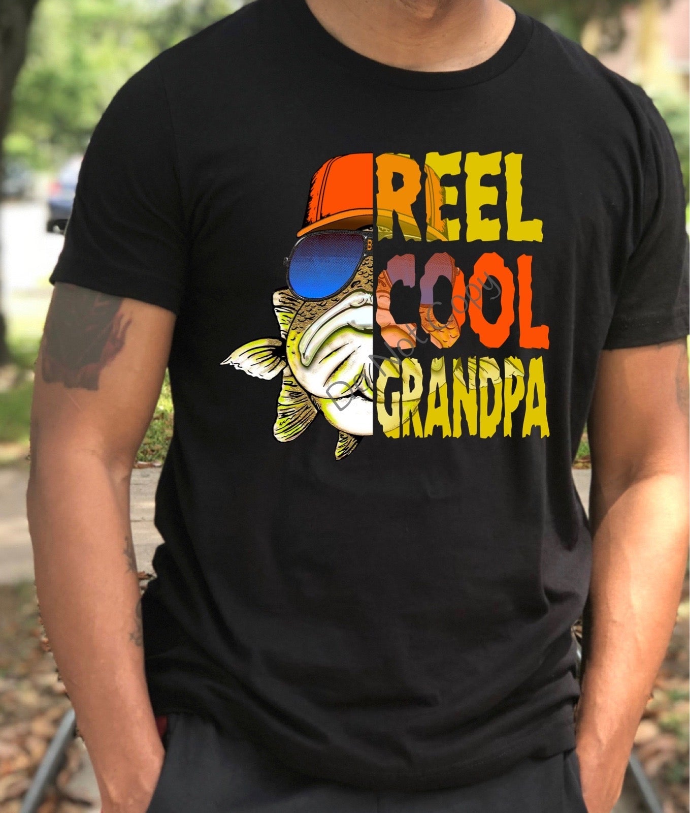 Reel cool grandpa -DTF