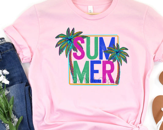 Summer palm trees-DTF