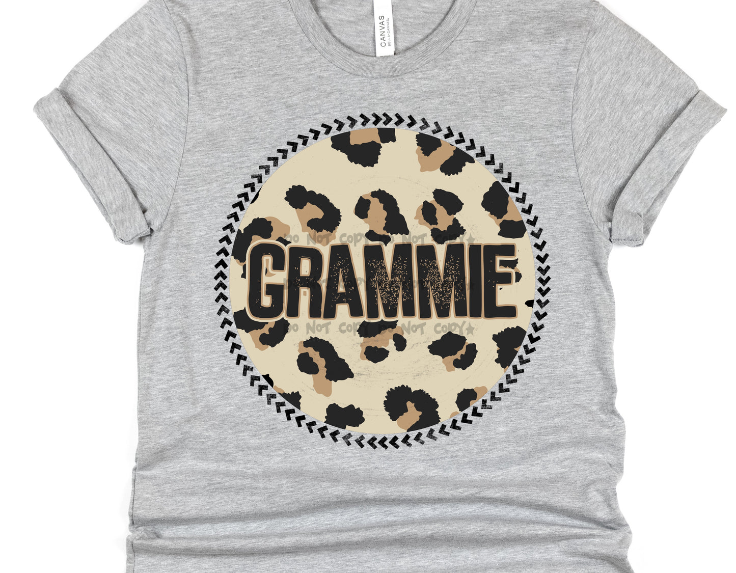 Grammie Leopard circle- DTF