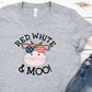 Red white & moo-DTF