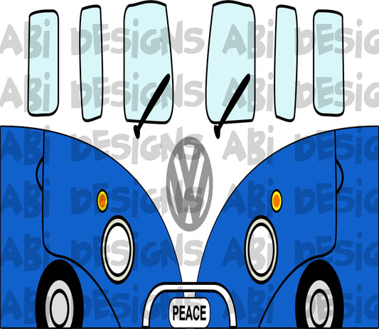 VW front blue-sublimation