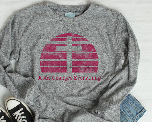 Jesus changes everything red-DTF