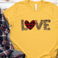 Love leopard plaid heart-DTF