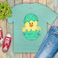 Chick in green egg-DTF