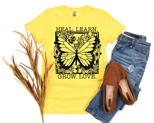 Heal learn grow love-DTF