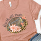 Football mom words above ball flowers-DTF