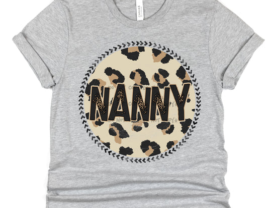 Nanny leopard circle- DTF