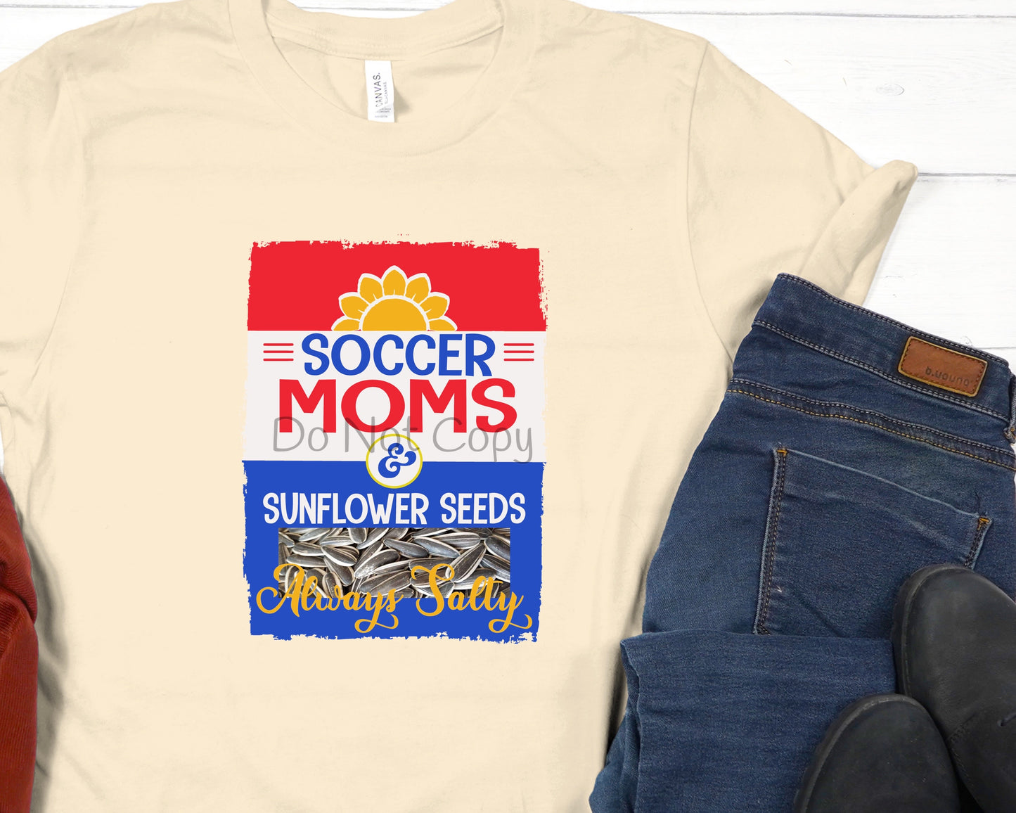 Soccer mom & sunflower seeds-DTF