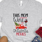 Mom fueled by wine Christmas movies-DTF