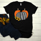 Plaid black pumpkin sunflower DTF