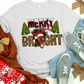 Merry and bright donkey-DTF