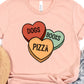 Dogs books pizza hearts-DTF