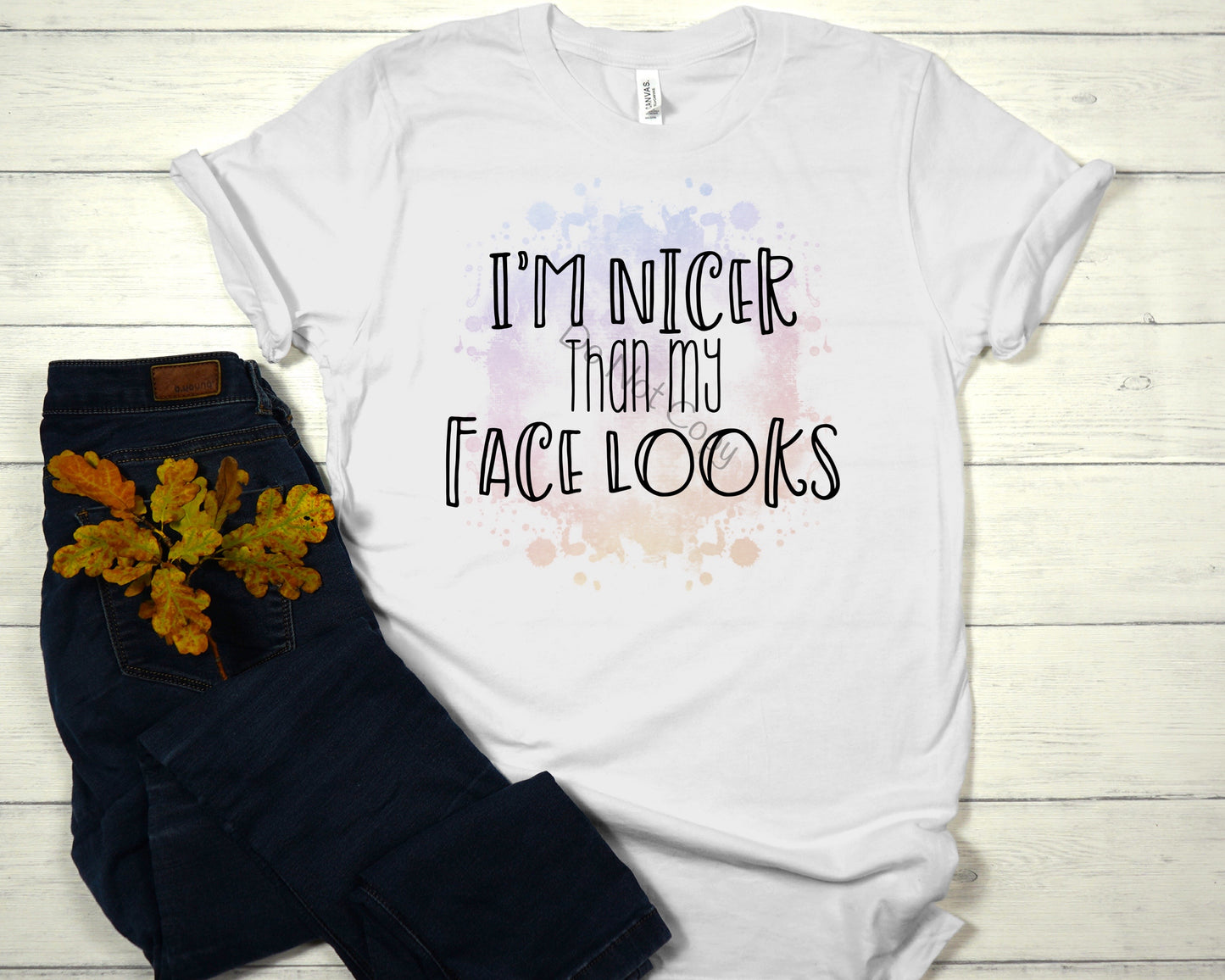 I’m nicer than my face looks-DTF