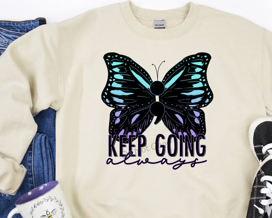 Keep going always color-DTF