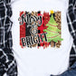 Merry & bright brush strokes background-DTF