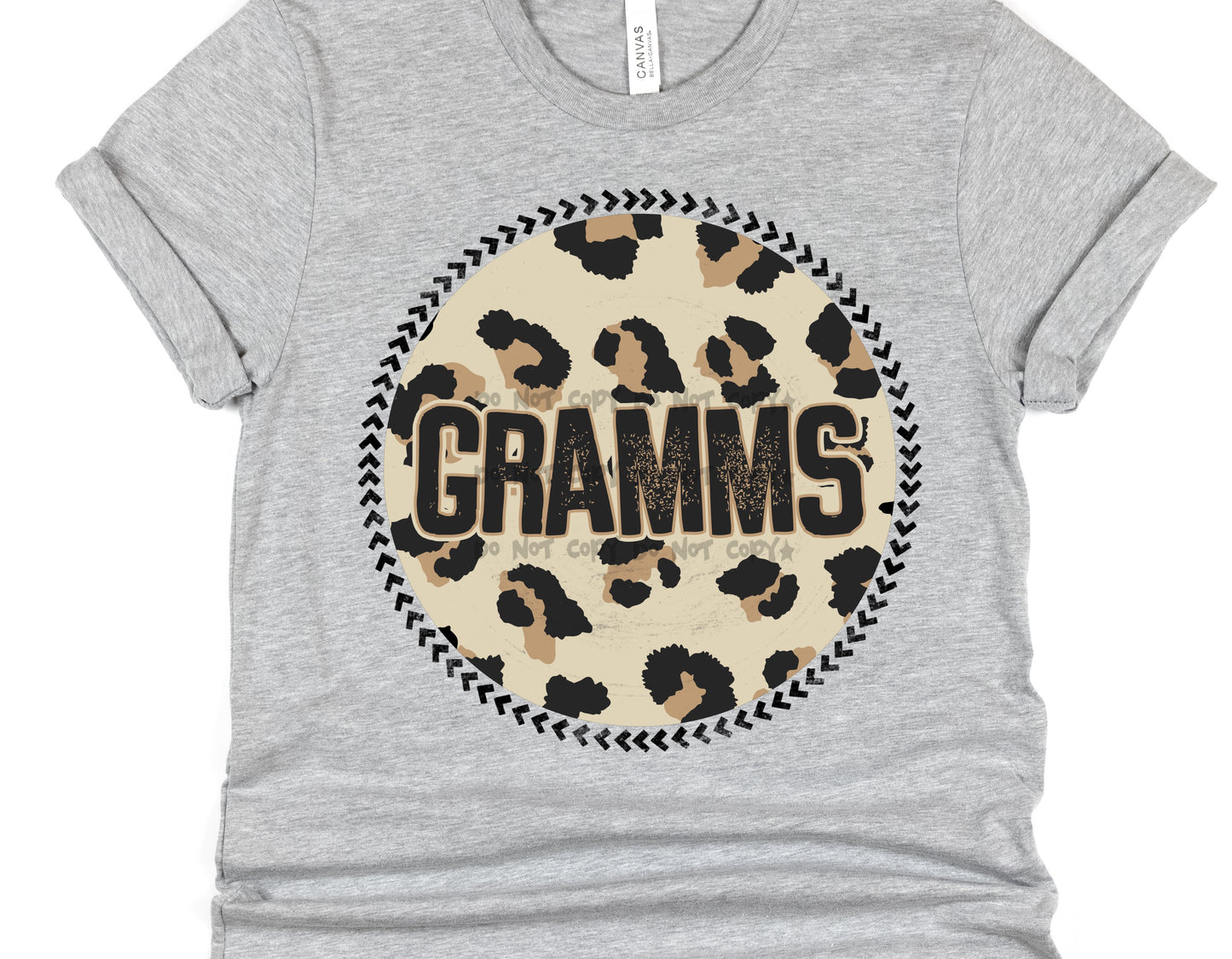 Gramms Leopard circle- DTF