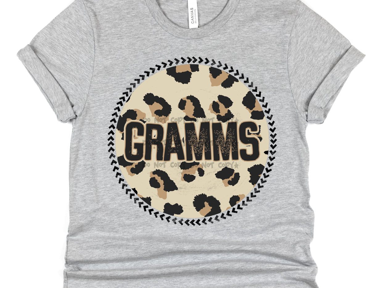 Gramms Leopard circle- DTF
