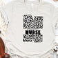 School single color leopard nurse- DTF