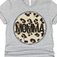 Momma leopard circle- DTF