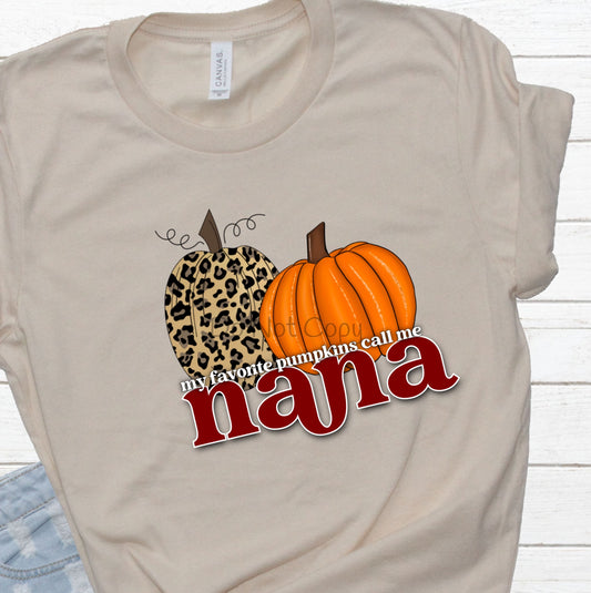 My favorite pumpkins call me nana leopard pumpkin-DTF