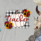 Teacher white pumpkin -DTF