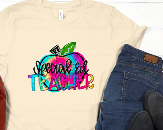 Special Ed teacher tie dye- DTF