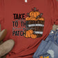 Take me to the pumpkin patch barrel of pumpkins-DTF